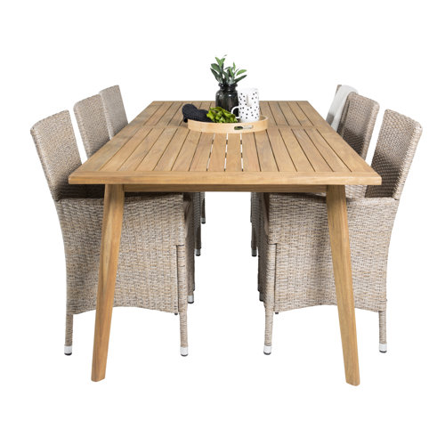 Garten Living 6-Sitzer Gartengarnitur Pranay mit Polster | Wayfair.de